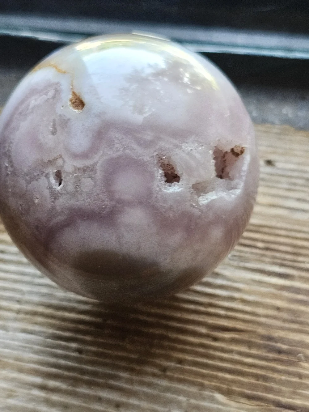 AAA Pink Amethyst Crystal Sphere 3D Flower Agate Inclusions Madagascar Stunning